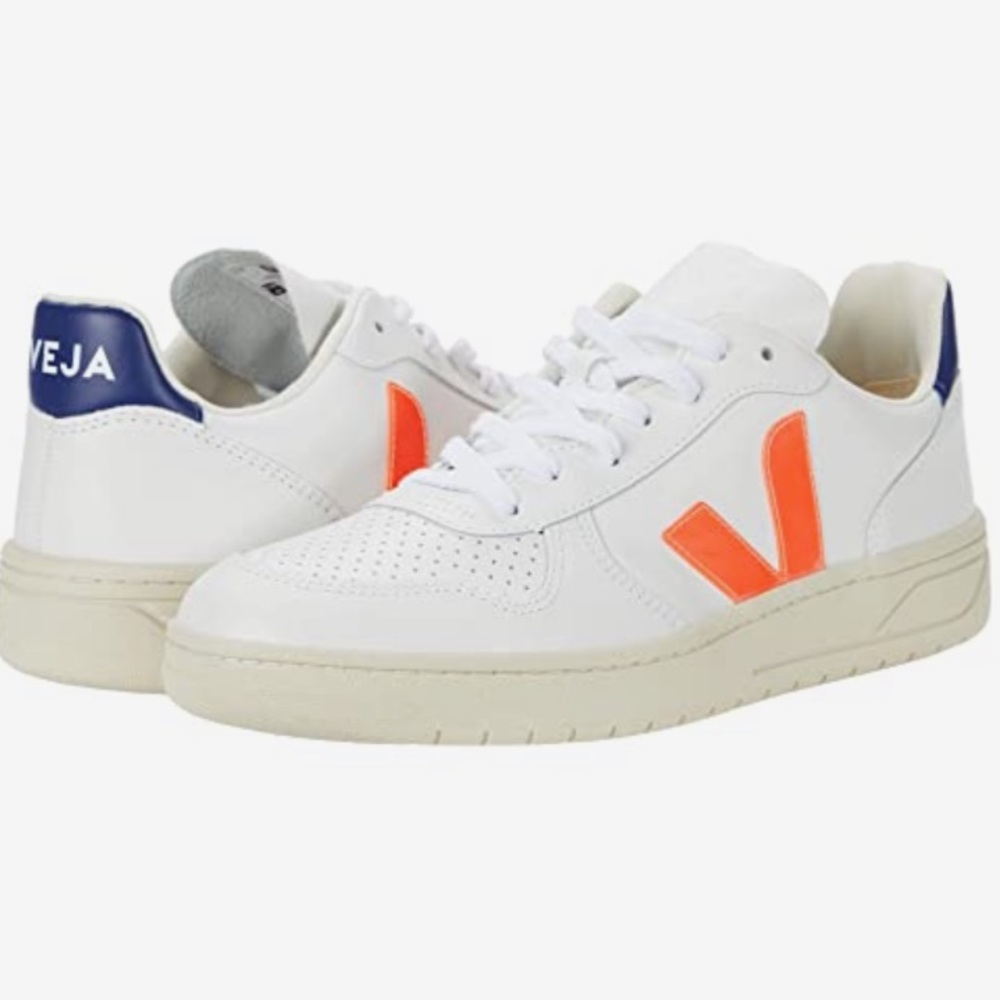 Women’s Vejas V-10 Neon Leather Sneaker